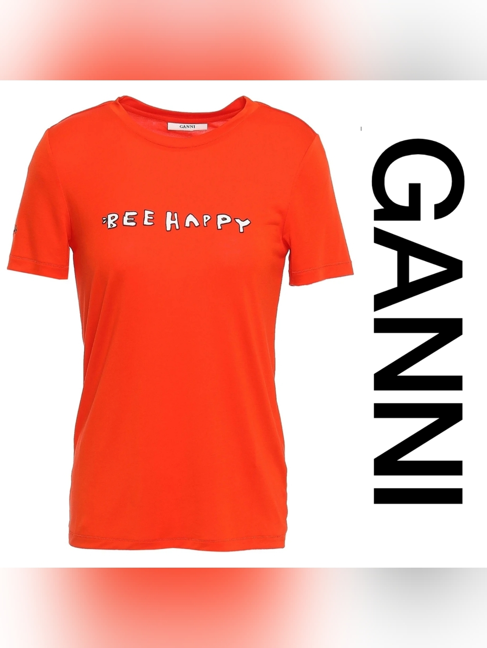Ganni Bee Happy T-Shirt